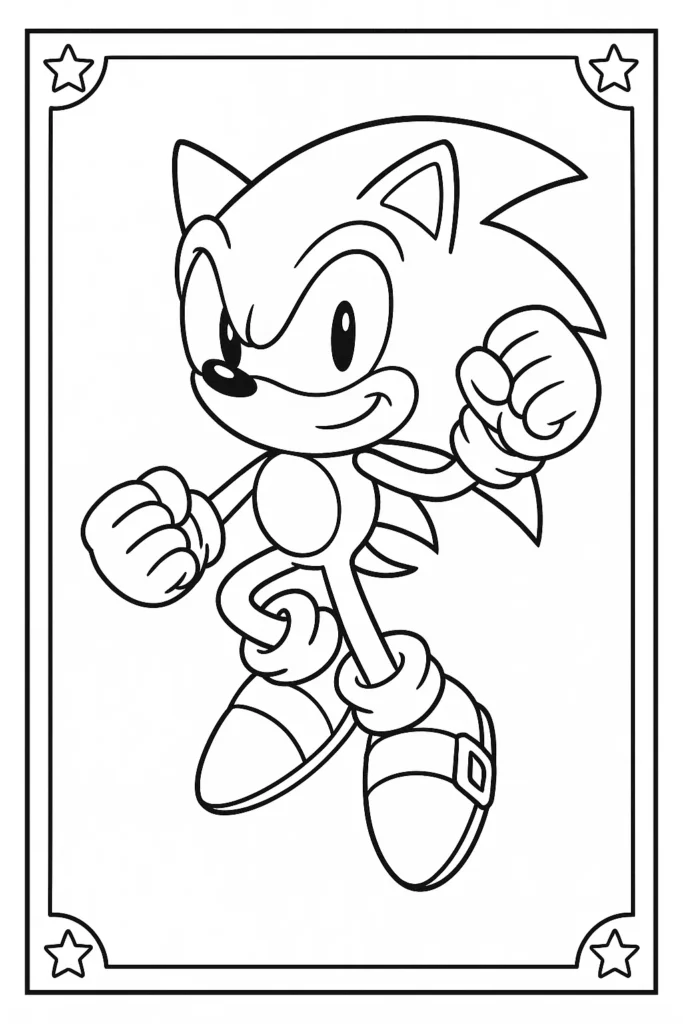Sonic with Frame Border